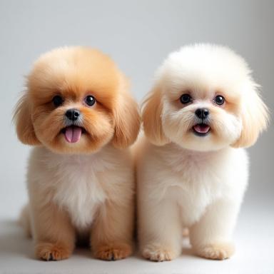 Social media pet grooming transformation before and after